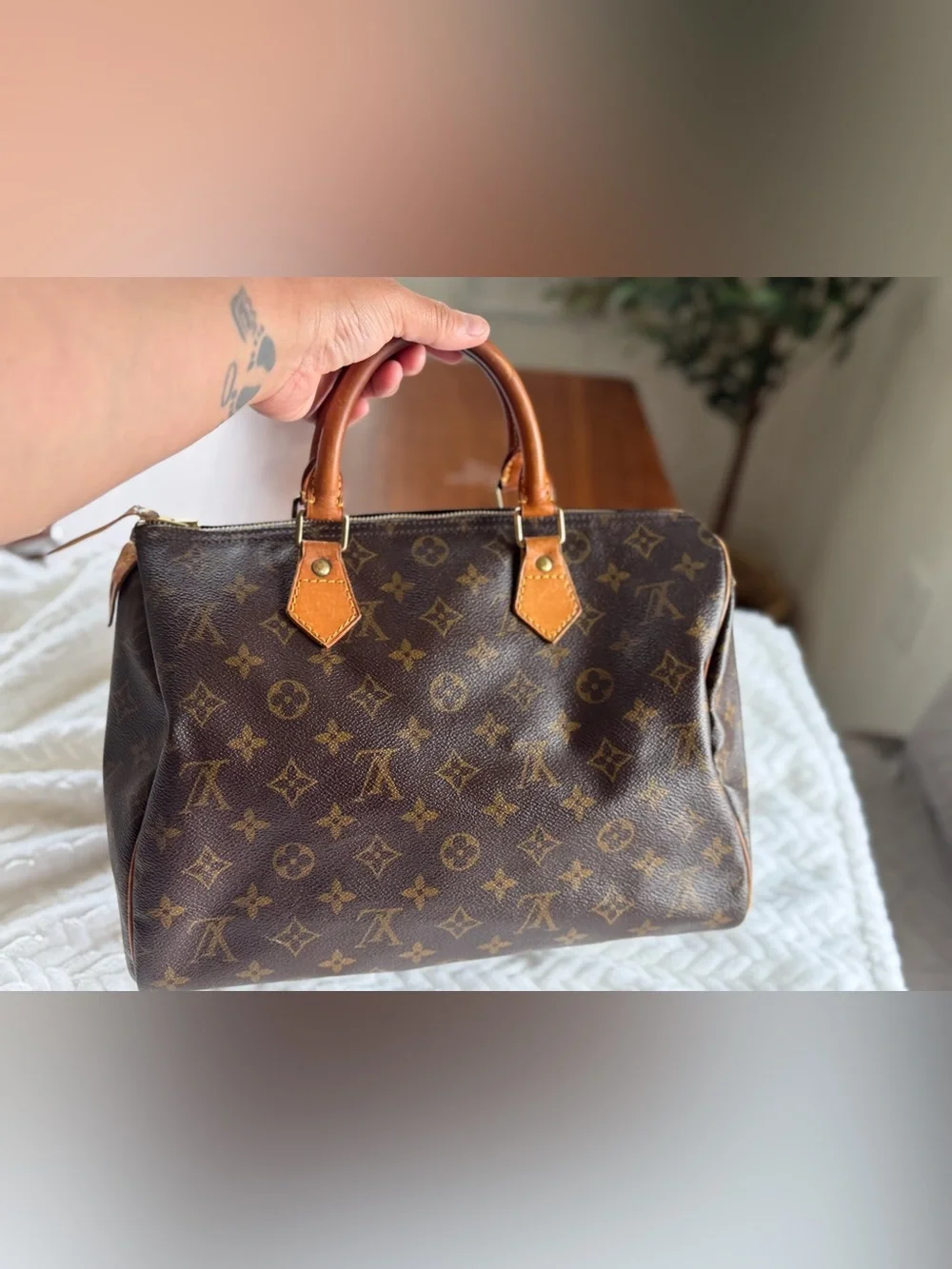 Louis Vuitton Monogram Canvas Duffel Bag in Brown and Tan